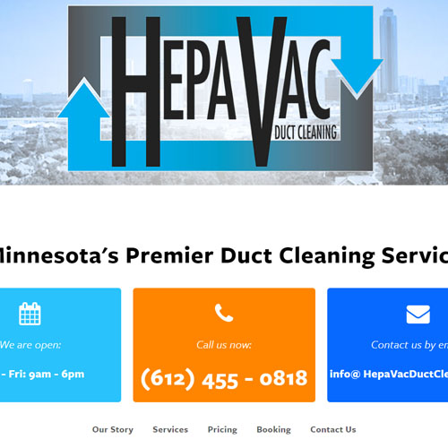 Hepa Vac Web Design
